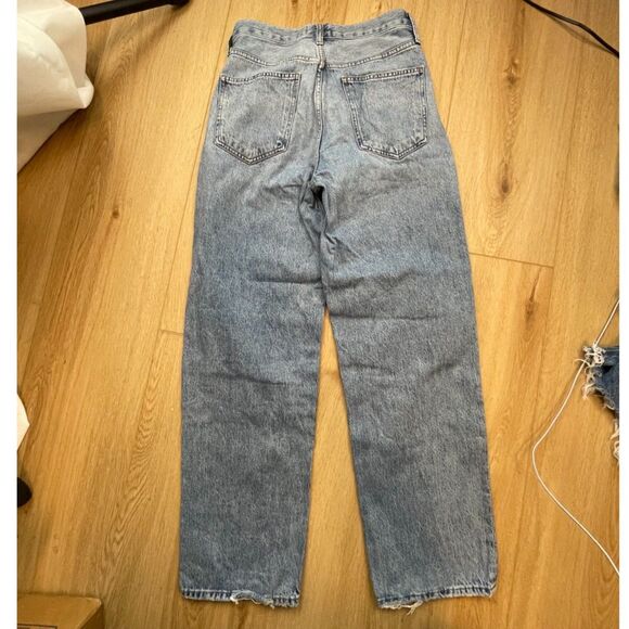 AGOLDE High-Rise Loose Fit Jeans Light Wash Size 26 Vintage Style - Picture 2 of 5